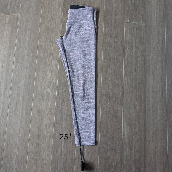 Tuff Athletics, Cropped Leggings, Marled Purple, Sz S - Picture 7 of 8